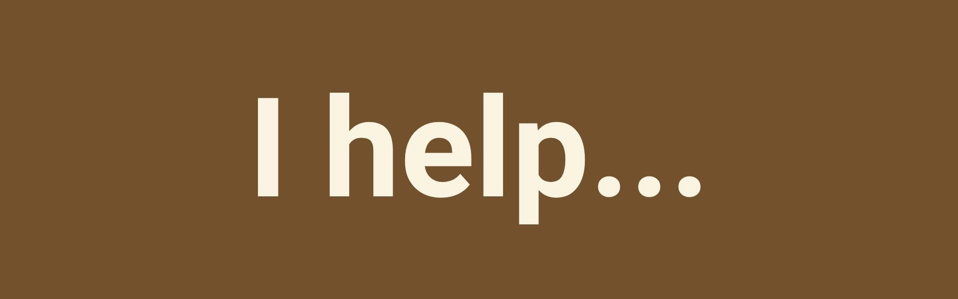 Writing I help in this image