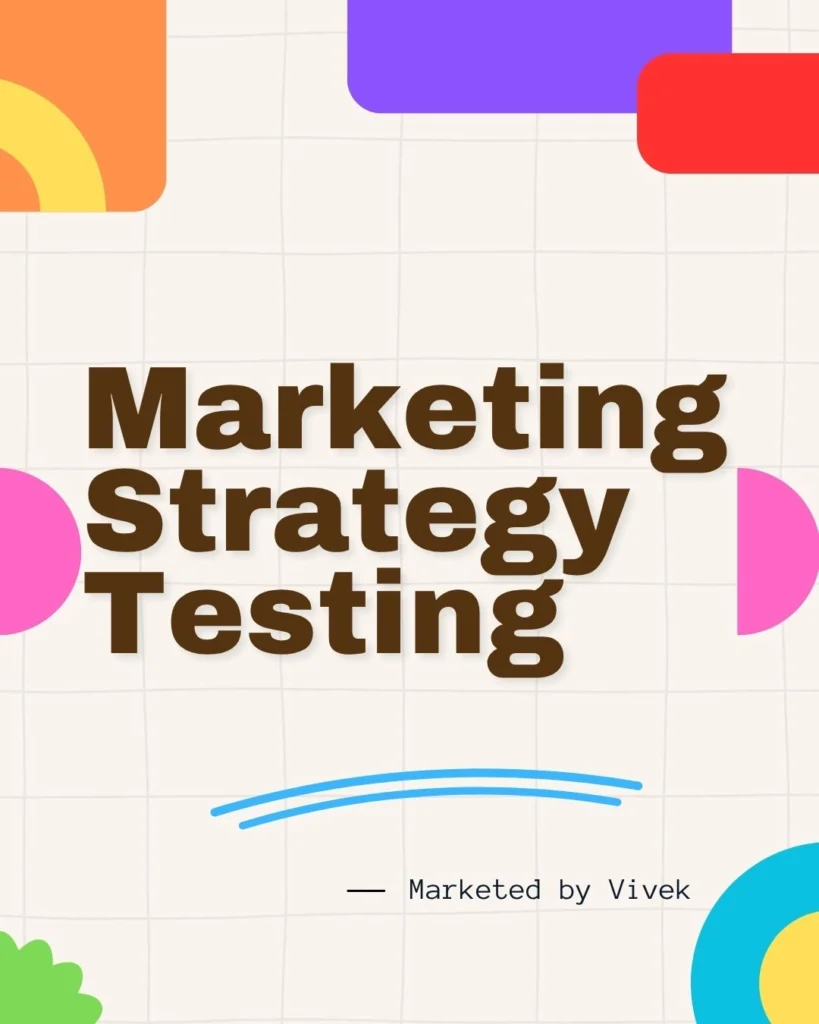 Marketing strategy testing image.