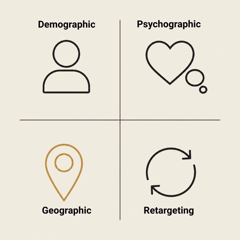 Types of targeted audience—marketed by Vivek.