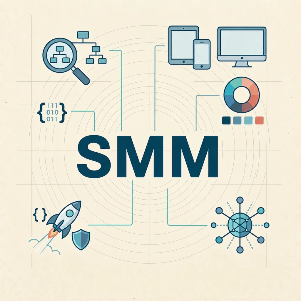 The image contain SMM text.